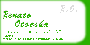 renato otocska business card